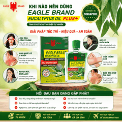 Dầu Khuynh Diệp Chống Muỗi Eagle Brand Plus+ 25ml
