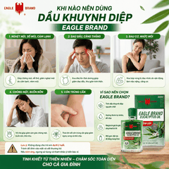 Dầu Khuynh Diệp Cho Bé Eagle Brand Con Ó Singapore (30ml) - Kháng Khuẩn, Giữ Ấm An Toàn Cho Trẻ Sơ Sinh