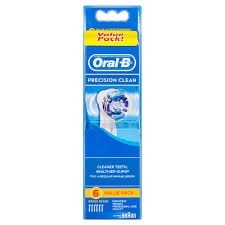 Bộ 6 đầu bàn chải điện thay thế Oral B Power Toothbrush Precision Clean Refills lý tưởng cho răng và nướu nhạy cảm
