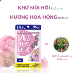 Viên uống bổ sung tinh dầu hoa hồng DHC Bulgarian Rose 30 ngày giúp thơm cơ thể 60 viên
