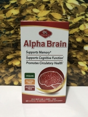 Viên uống hỗ trợ tuần hoàn máu, cải thiện trí nhớ Olympian Labs Alpha Brain hộp 60 viên
