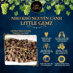 Nho khô nguyên cành Úc Little Gemz Sweet Globe Dried Table Grape Cluster 1kg