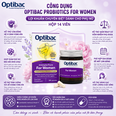 Lợi khuẩn Optibac Probiotics For Women dành cho phụ nữ 14 viên
