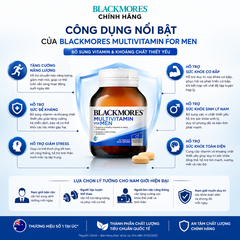 Blackmores Multivitamin For Men – Vitamin tổng hợp cho nam giới từ Úc (50 Viên)
