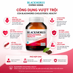 Viên uống giảm mỡ máu blackmores cholesterol health 60 viên