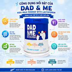 Sữa Dad & Me Kids Milk Powder with Lactoferrin từ 3 tuổi 800g
