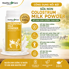 Sữa non Colostrum Milk Powder Healthy Care bổ sung dinh dưỡng hộp 300g