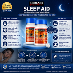 Ngủ ngon kirkland signature sleep aid 2 hộp x 96 viên