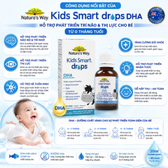 DHA Drops Nature's Way Cho Bé Từ 0 Tháng Tuổi – Hỗ Trợ Phát Triển Trí Não & Thị Lực (Chính Hãng Úc) 20ml