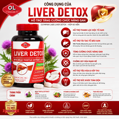 Hỗ trợ tăng cường chức năng gan Olympian Labs Liver detox hộp 60 viên