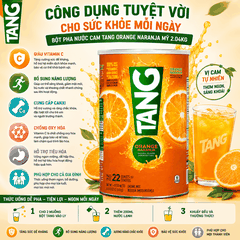 Bột pha nước cam Tang Orange Naranja Mỹ tốt cho sức khỏe 2.04kg