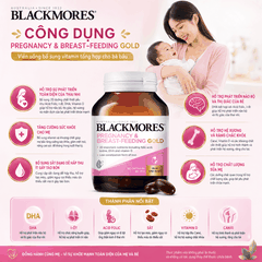 Viên uống bổ sung vitamin tổng hợp cho bà bầu Blackmores pregnancy and breast-feeding gold 60 viên