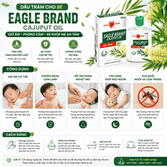 Dầu Tràm Cho Bé Eagle Brand Cajuput Oil Giữ Ấm Phòng Cảm (30ml)