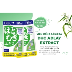 Trắng da DHC Adlay Extract hỗ trợ làn da sáng mịn 30 ngày 30 viên