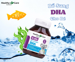 DHA Healthy Care Kids High Strength phát triển trí não cho bé 60 viên