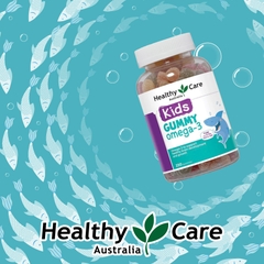 Omega 3 cho bé Healthy Care Kids Gummy Hỗ trợ phát triển trí tuệ toàn diện, tăng cường thị lực, Giúp bé học tập và ghi nhớ tốt hơn (dạng kẹo) 250 viên