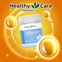 Omega 369 dầu cá hỗ trợ tim mạch, thị lực Healthy Care  Ultimate 200 viên