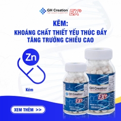 Tăng chiều cao độ tuổi từ 4 - 30 tuổi GH Creation EX + Nhật Bản giúp hỗ trợ phát triển chiều cao tự nhiên, lành tính và hiệu quả
