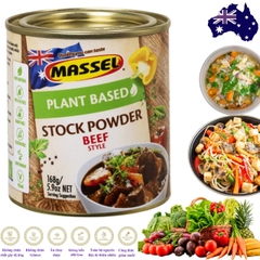 Hạt nêm vị bò Massel Premium Stock Powder Beef Style không bột ngọt an toàn cho gia đình 168g