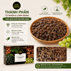 Nho khô nguyên cành Úc Little Gemz Sweet Globe Dried Table Grape Cluster 1kg
