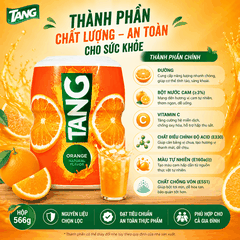Bột pha nước cam Tang Orange Naranja Mỹ tốt cho sức khỏe hộp 566g