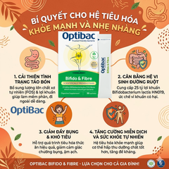Thực phẩm bảo vệ sức khoẻ Optibac Bifido&Fiber 30 sachets