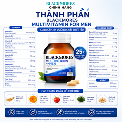 Blackmores Multivitamin For Men – Vitamin tổng hợp cho nam giới từ Úc (50 Viên)