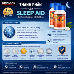 Ngủ ngon kirkland signature sleep aid 2 hộp x 96 viên