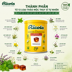 Kẹo thảo dược Ricola Original Herb 250g giảm ho, đau rát viêm họng