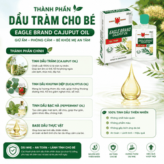 Dầu Tràm Cho Bé Eagle Brand Cajuput Oil Giữ Ấm Phòng Cảm (30ml)