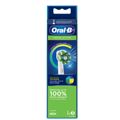 Bộ 3 đầu bàn chải điện oral-b thay thế 3 brush heads cross action nội địa Úc