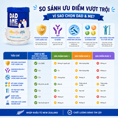 Sữa Dad & Me Kids Milk Powder with Lactoferrin từ 3 tuổi 800g
