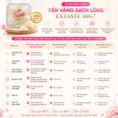 Yến vàng sạch lông Extaste 50g