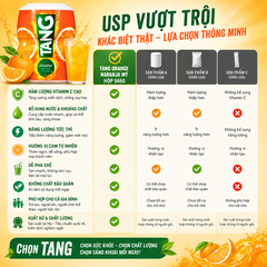 Bột pha nước cam Tang Orange Naranja Mỹ tốt cho sức khỏe hộp 566g