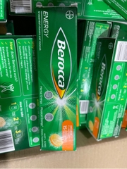 Vitamin tổng hợp berocca giúp bổ sung năng lượng vị cam hộp 15 viên sủi