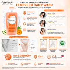 Dung dịch vệ sinh phụ nữ cao cấp hàng ngày femfresh daily wash 250ml
