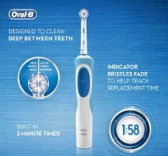 Bàn chải máy  Oral-B Vitality Lông bàn chải siêu mỏng giúp làm sạch và bảo vệ nướu vượt trội