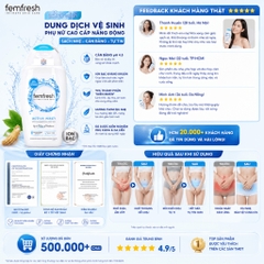 Dung dịch vệ sinh phụ nữ cao cấp năng động Femfresh Active Wash 250ml