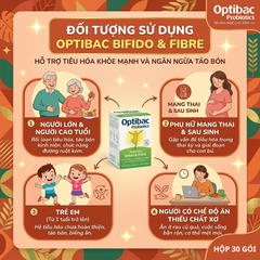 Thực phẩm bảo vệ sức khoẻ Optibac Bifido&Fiber 30 sachets