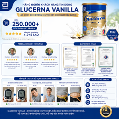 Sữa bột dành cho người tiểu đường Glucerna Vanilla 850g Úc