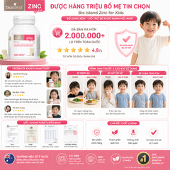 Bio Island ZinC cho bé 120 viên bổ sung kẽm cho bé