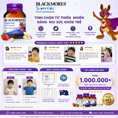 Vitamin tổng hợp Blackmores Superkids Multi Chewables hộp 60 viên bổ sung khoáng chất cho trẻ