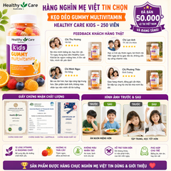 Vitamin tổng hợp Gummy Multivitamin Healthy Care kẹo dẻo bổ sung vitamin cho bé 250 viên