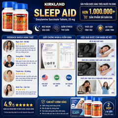 Ngủ ngon kirkland signature sleep aid 2 hộp x 96 viên