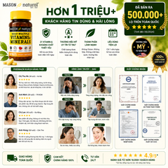 Viên vitamin và khoáng tổng hợp Mason Natural Daily Multiple Vitamins With Minerals 60 viên