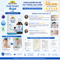 DHA Drops Nature's Way Cho Bé Từ 0 Tháng Tuổi – Hỗ Trợ Phát Triển Trí Não & Thị Lực (Chính Hãng Úc) 20ml