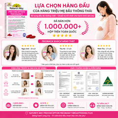 Nature's Way PreConception Pregnancy Breastfeeding Plus - Bổ sung vitamin tổng hợp cho bà bầu