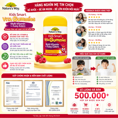Nature's Way vita gummies multi vitamin For fussy eaters - vitamin tổng hợp dành cho bé biếng ăn