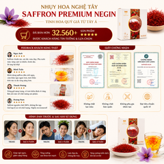Nhụy hoa nghệ tây saffron premium negin 3g tây á