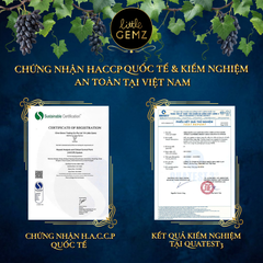Nho Ngón Tay khô nguyên cành Little Gemz Sweet Sapphire Dried Grapes Clusters 1kg